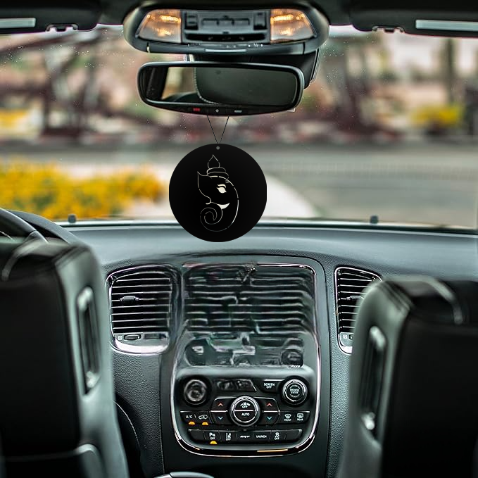 ShopTwiz Ganesh Ji Prosperity Charm Car Hanging Decorative