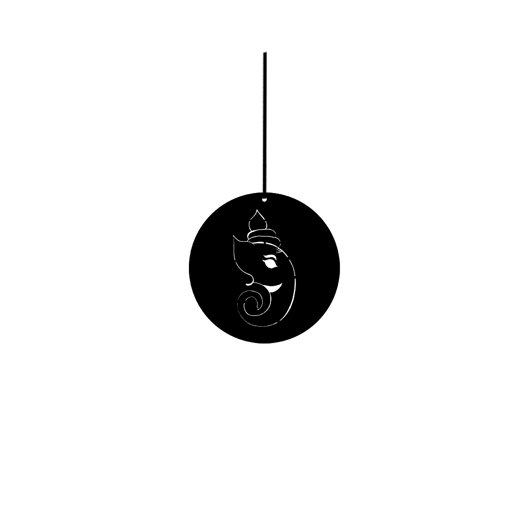 ShopTwiz Ganesh Ji Prosperity Charm Car Hanging Decorative