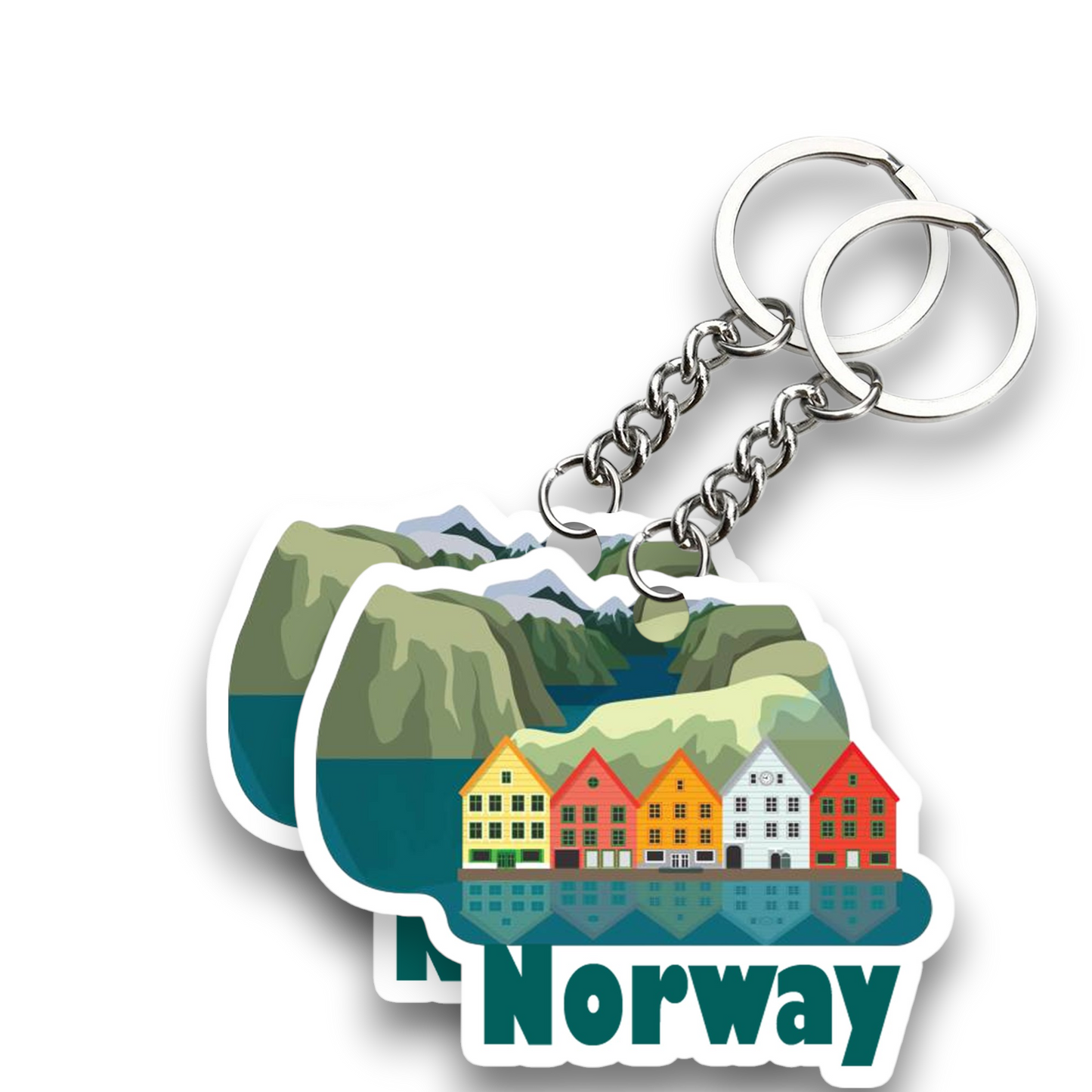 Norway Key chain ( Set of 2 )