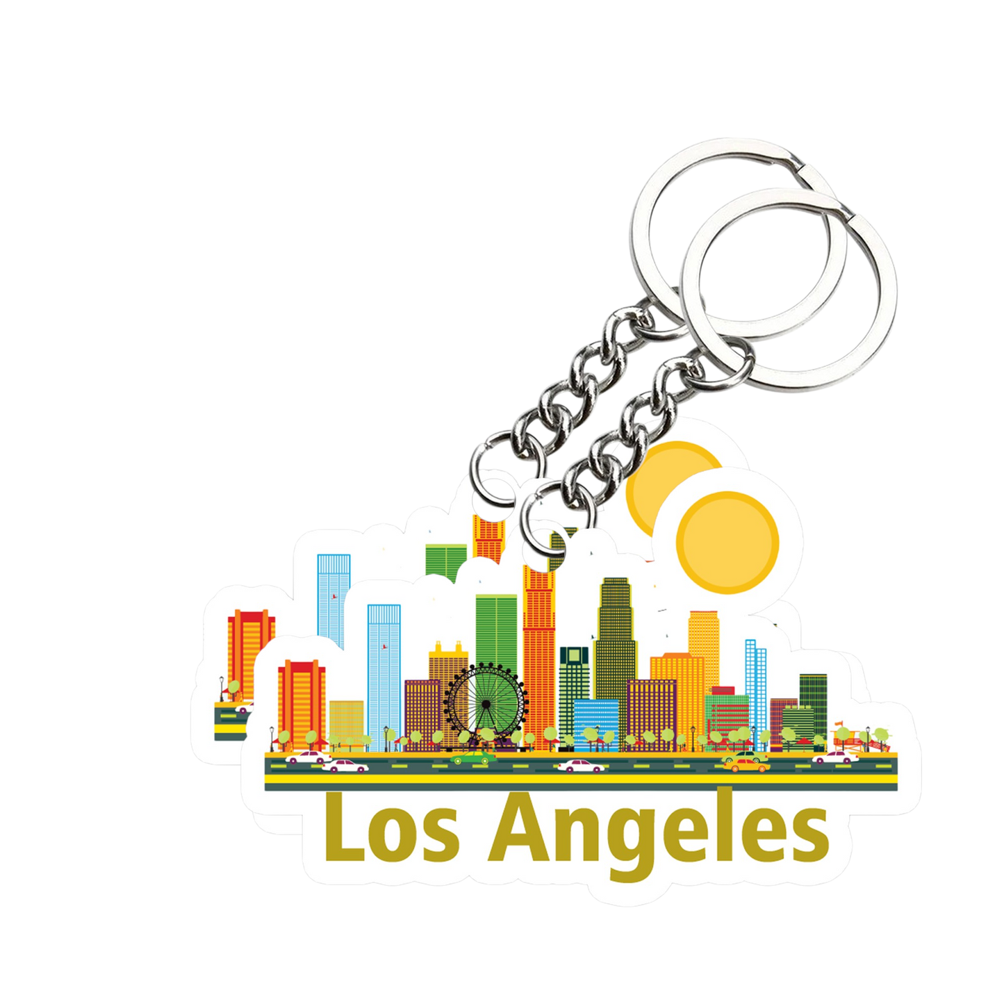 Beautiful Los Angeles Key chain ( Set of 2 )