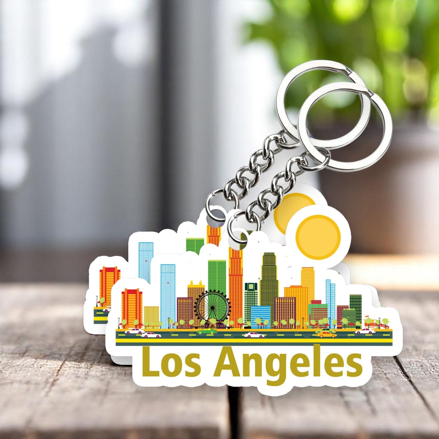Beautiful Los Angeles Key chain ( Set of 2 )