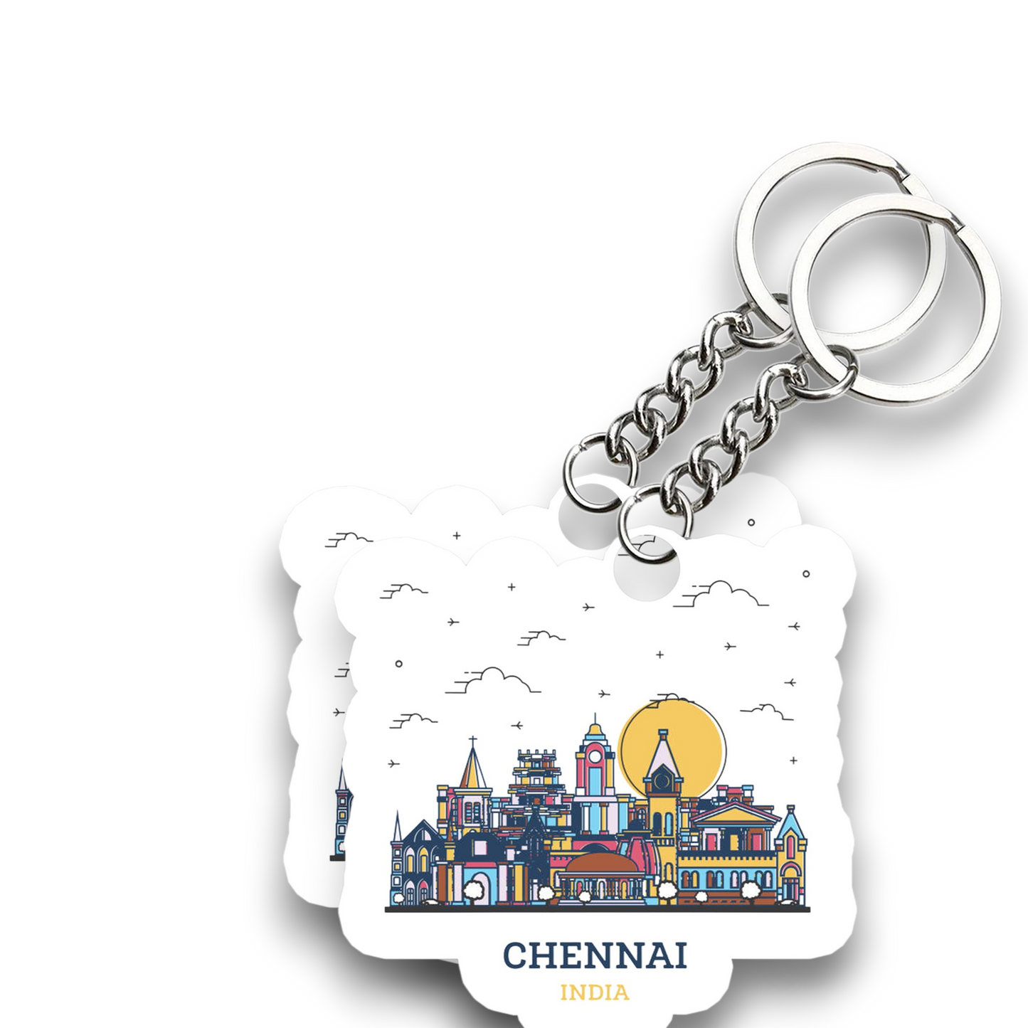 Beautiful Chennai Key chain ( Set of 2 )