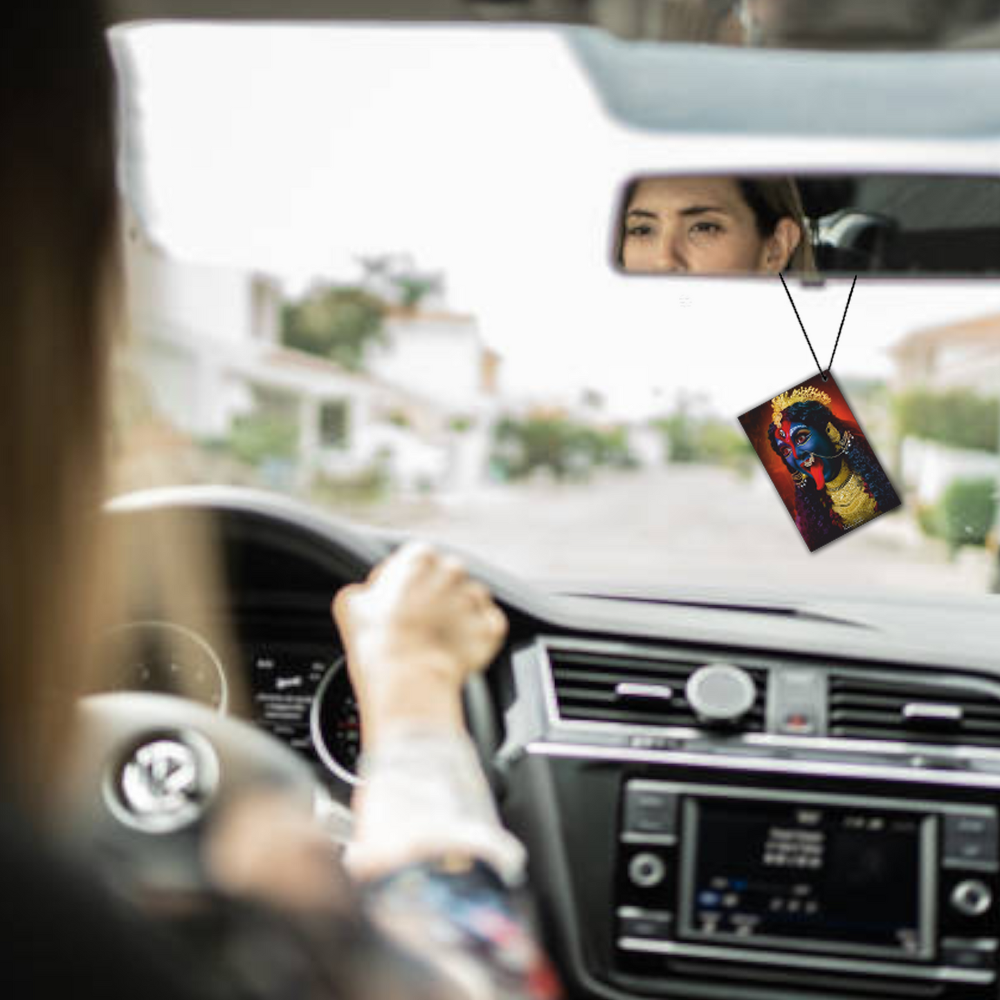 ShopTwiz Divine Kali Mata Hanging Car Hanging Decorative