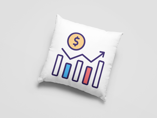 Stock Market Printed Cushion