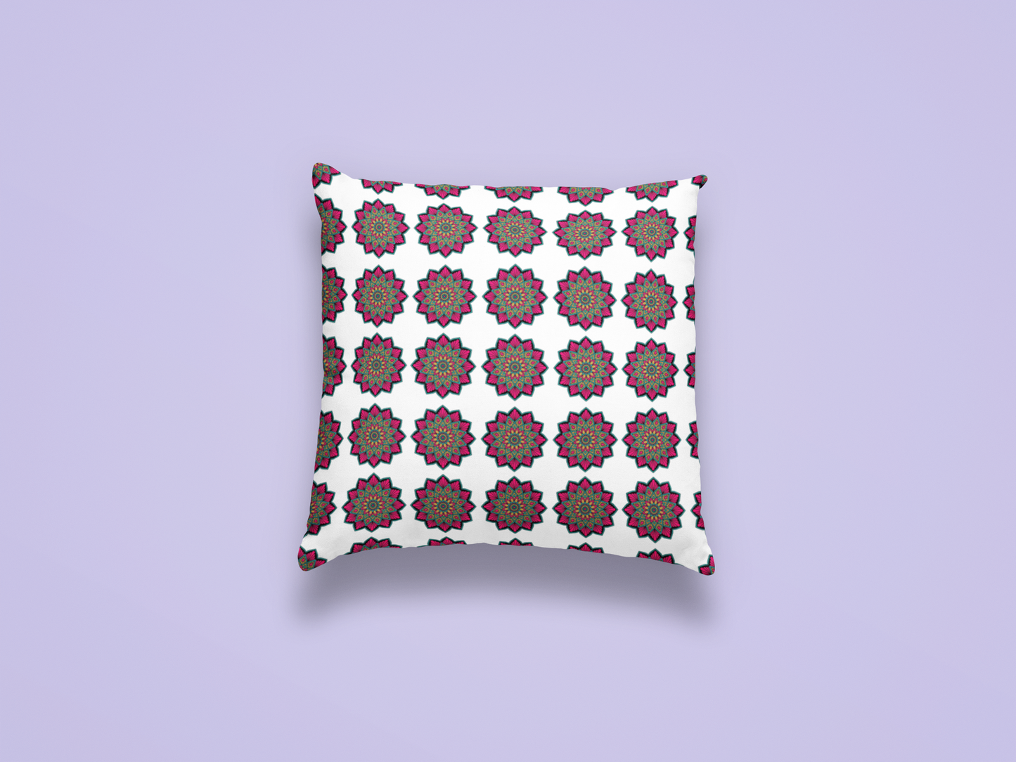 Ethnic Cushion Easeful Comfortable Cove Cushion Cover (12 x 12 cm) (Filler Included)