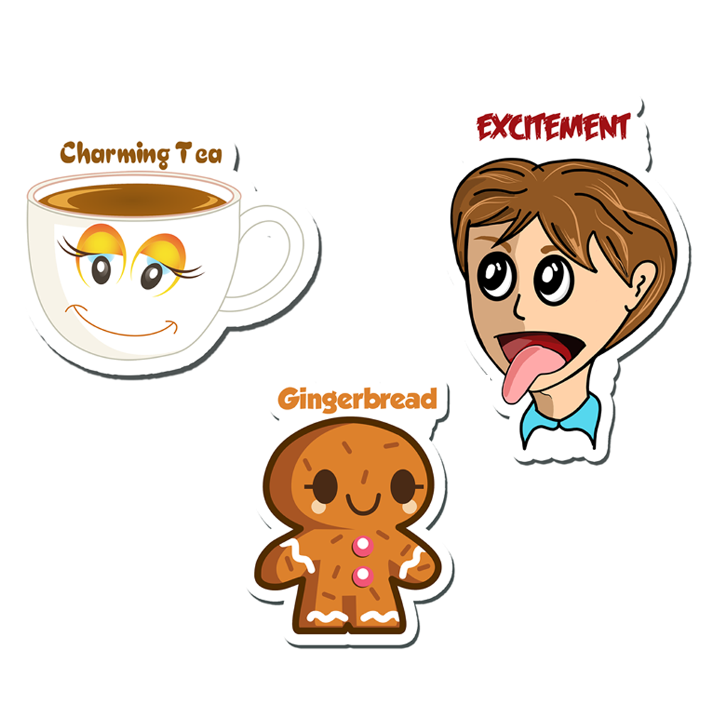 ShopTwiz Charming Tea Baby/Kids Learning Fridge Magnet and Door Magnets (Set of 3 Magnets)