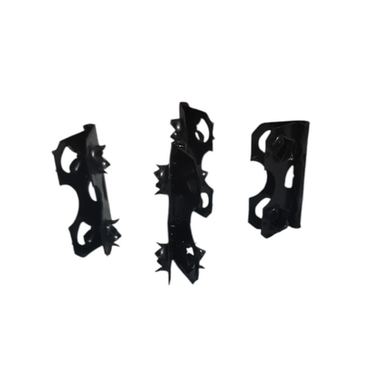 ShopTwiz Half Open Picture Frame Back Hinge Backboard Buckle Black ( Pack of 4 )