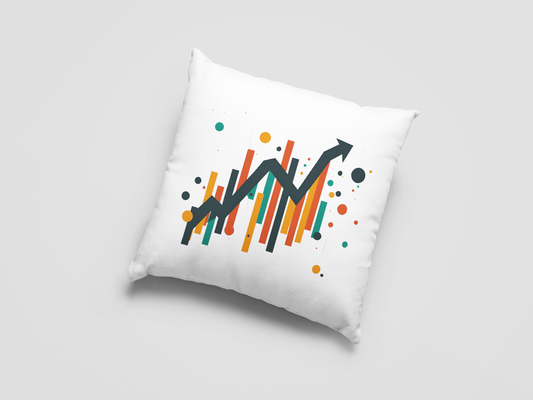 Stock Market Printed Cushion