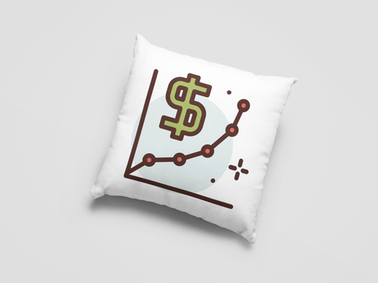 Stock Market Printed Cushion