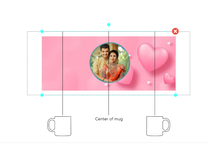 Customized Coffee Mug - Add Your Own Photo - Attractive Pattern