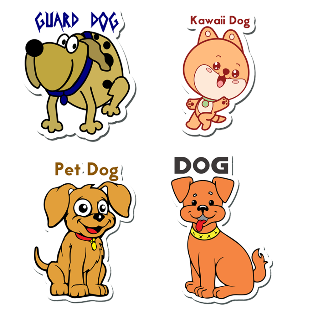 ShopTwiz Dog Baby/Kids Learning Fridge Magnet and Door Magnets (Set of 4 Magnets)