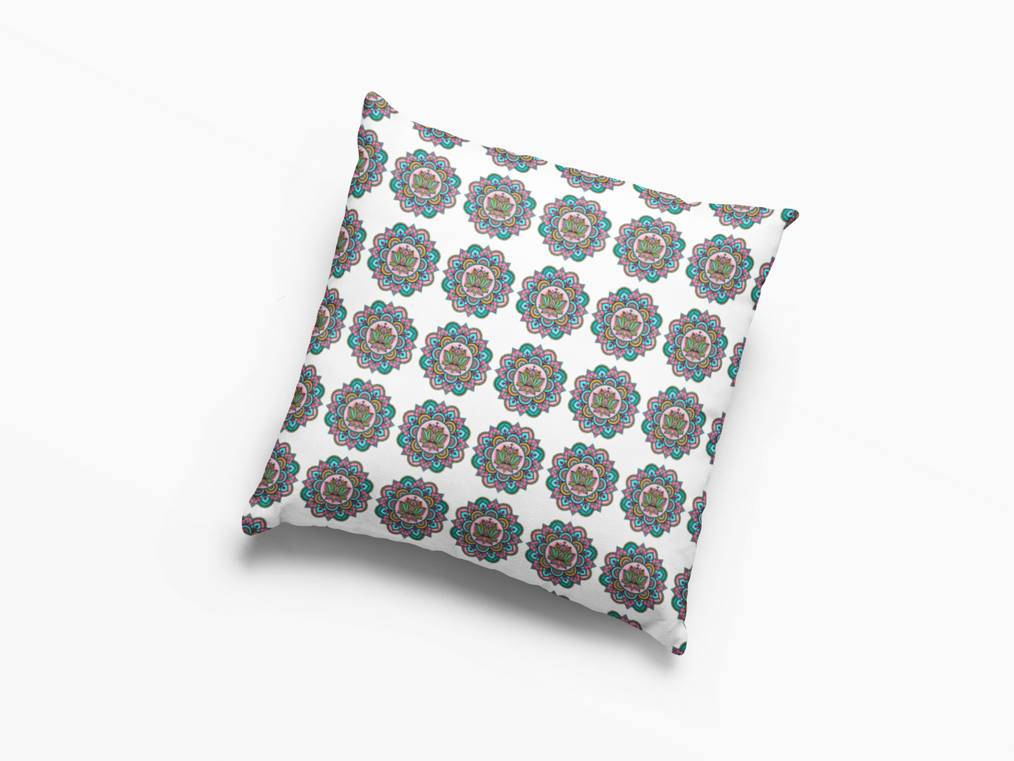 Ethnic Cushion Restful Cove Cushion Cover (12 x 12 cm) (Filler Included)
