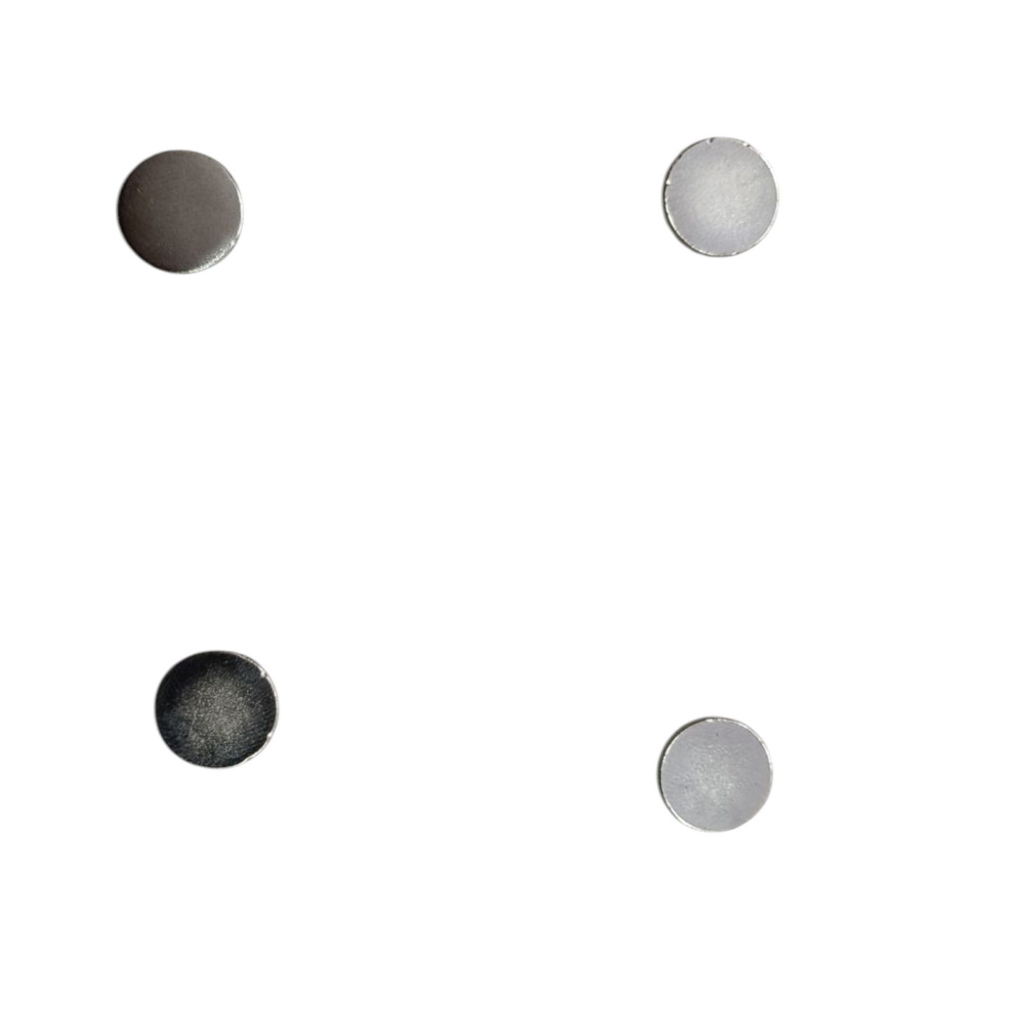 ShopTwiz  Sliver Button Magnet ( Size 9 mm x 9 mm) Pack of 4