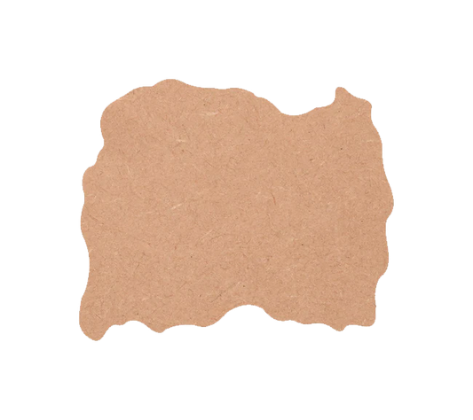 Geode-Inspired Plain MDF Canvas for Artistic Expression