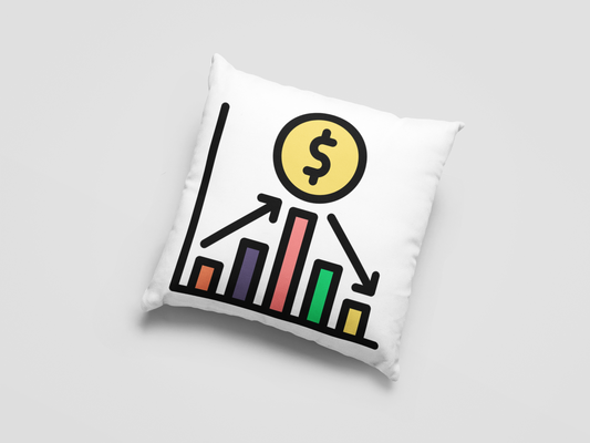 Stock Market Printed Cushion