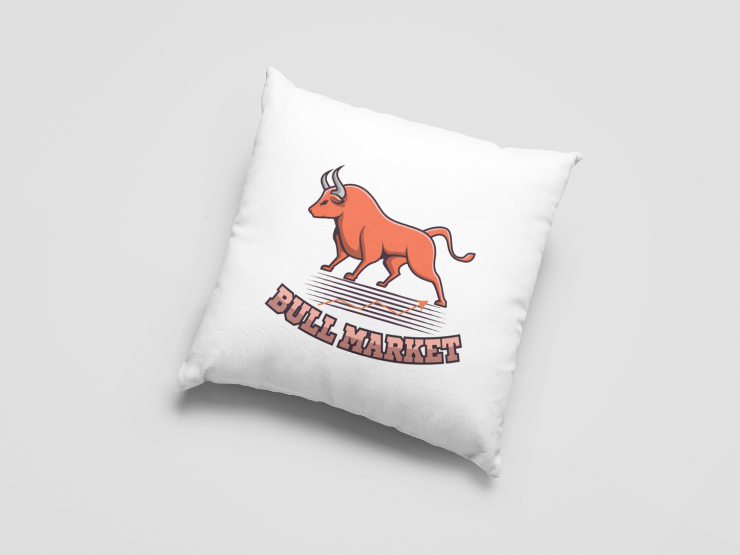 Bull Market Printed Cushion