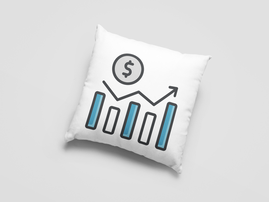 Stock Market Printed Cushion