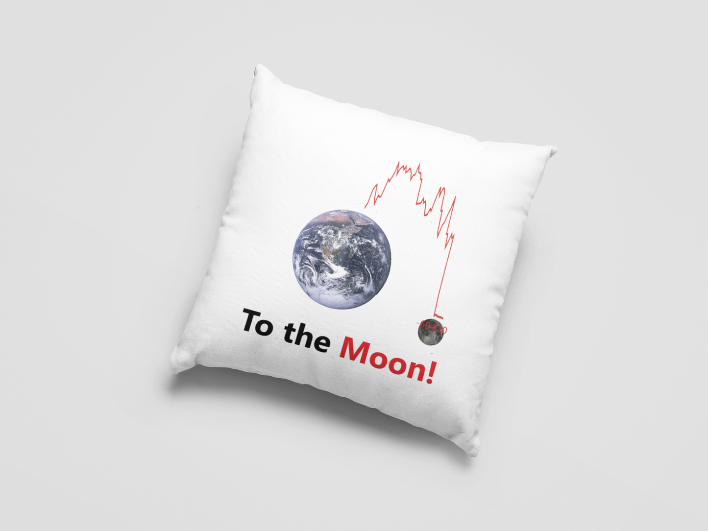 To The Moon Printed Cushion