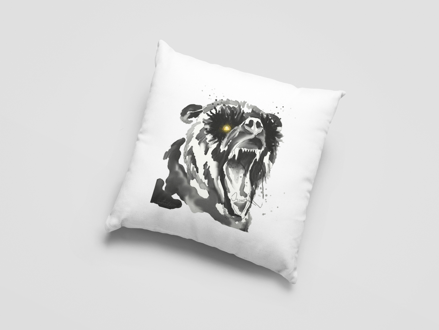 Bear Printed Cushion
