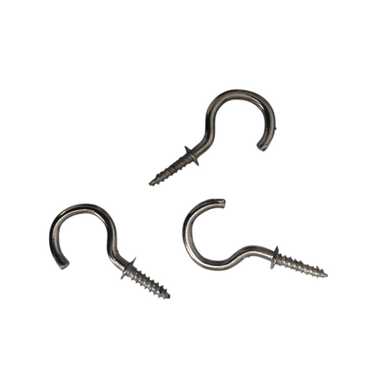 ShopTwiz Cup Hooks Screws (Pack of 3)