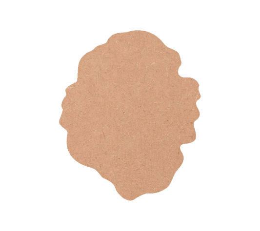 Designer Geode: Plain MDF Canvas for Painting