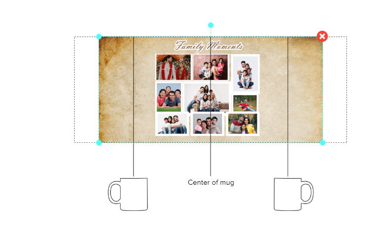 Customized Coffee Mug - Add Your Own Photo -9 Photo Frame Pattern