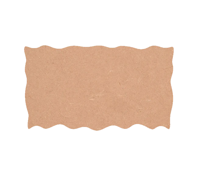 Blank MDF Base for Painting: Geode Design