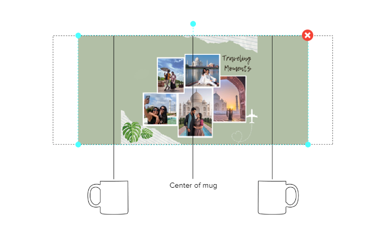 Customized Coffee Mug - Add Your Own Photo -5 Photo Frame Pattern