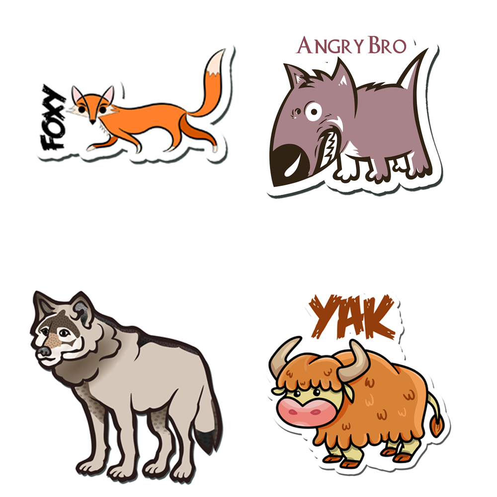 ShopTwizAngry Bro Baby/Kids Learning Fridge Magnet and Door Magnets (Set of 4 Magnets)