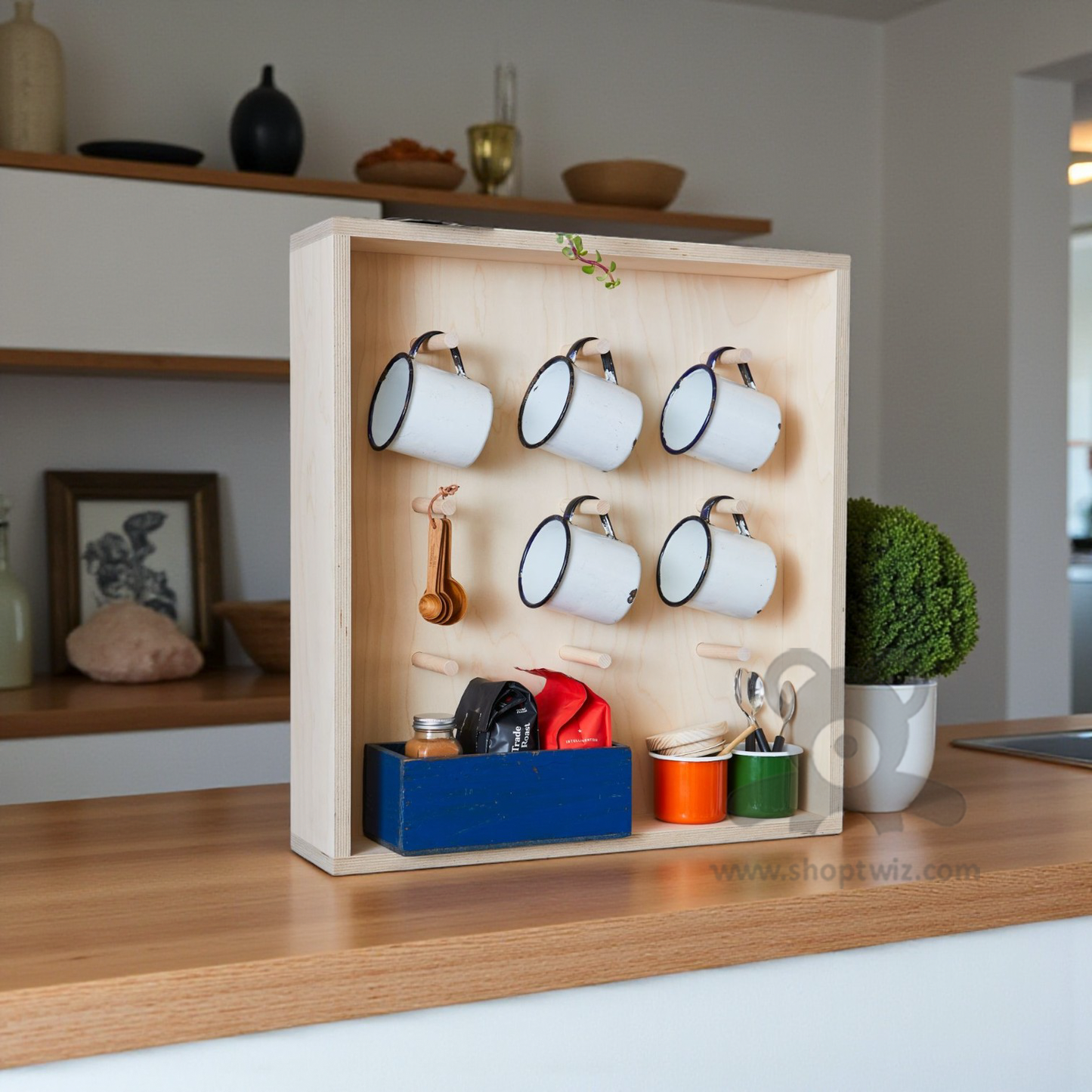 ShopTwiz Customized Coffee Mug Holder – Personalize with Logo or Name | Elegant Corporate Gift