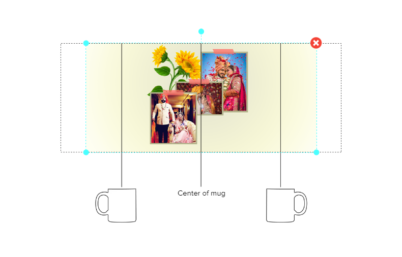 Customized Coffee Mug - Add Your Own Photo -3 Photo Frame Pattern