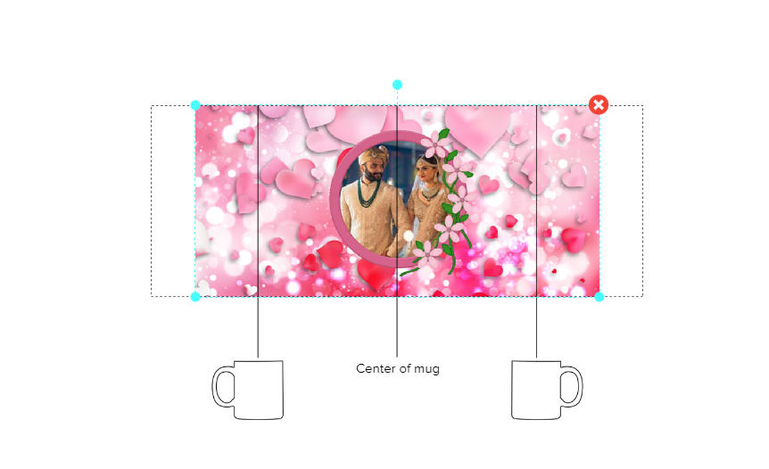 Customized Coffee Mug - Add Your Own Photo -Multicolor Background