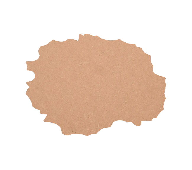 Geode-Inspired Plain MDF Canvas for Artistic Expression