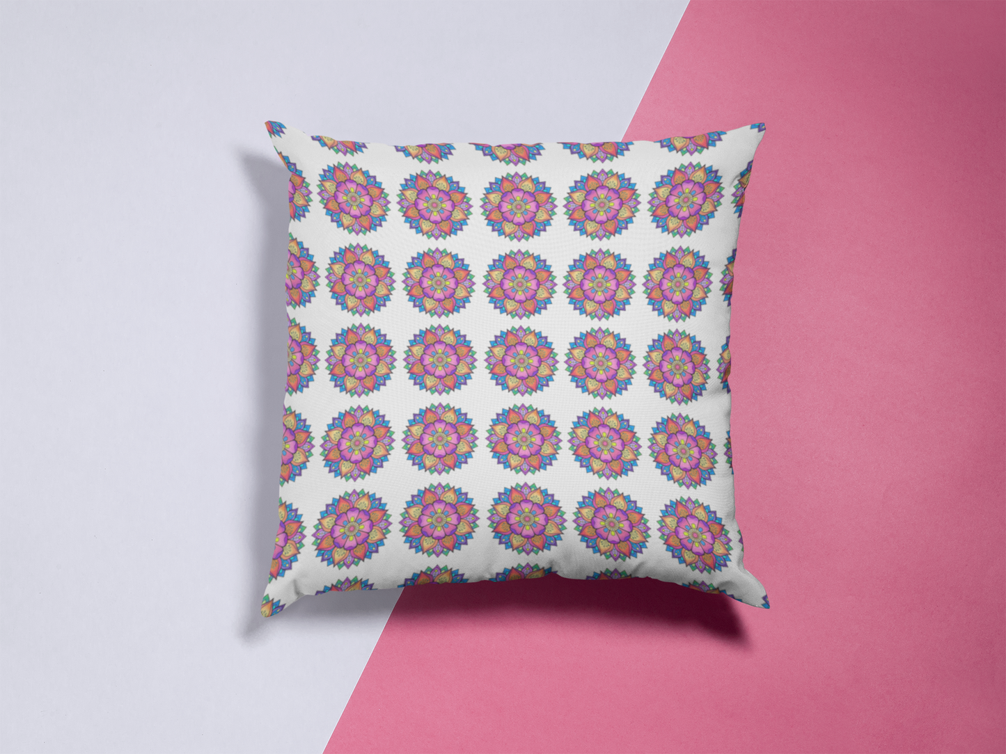 Ethnic Cushion Easeful Cove Cushion Cover (12 x 12 cm) (Filler Included)