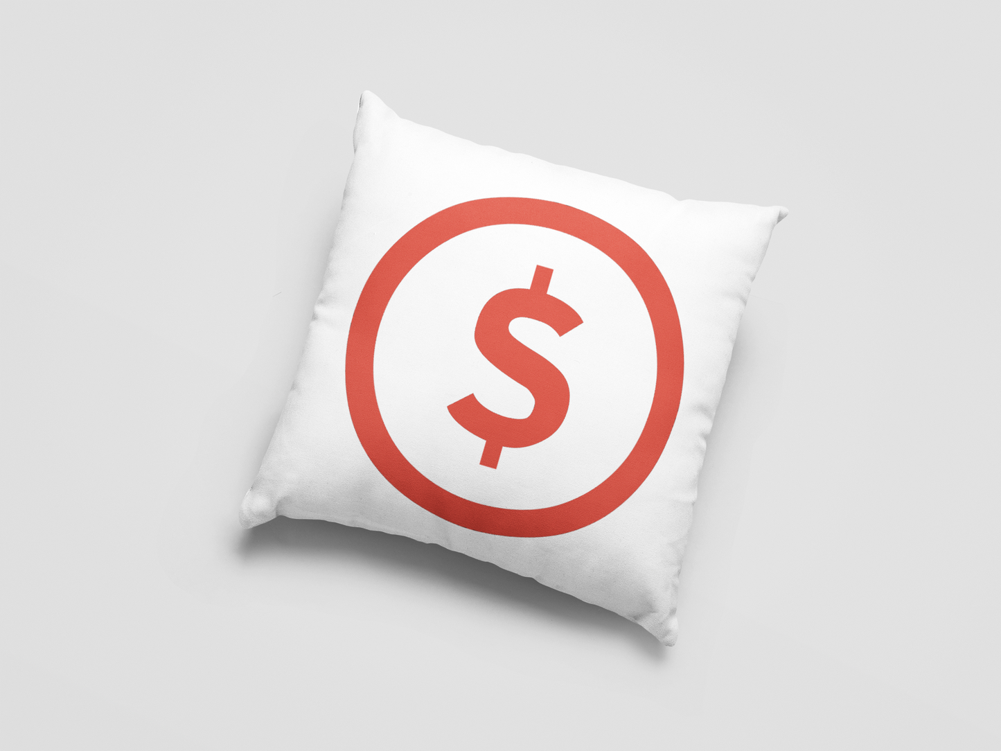 Dollar Printed Cushion