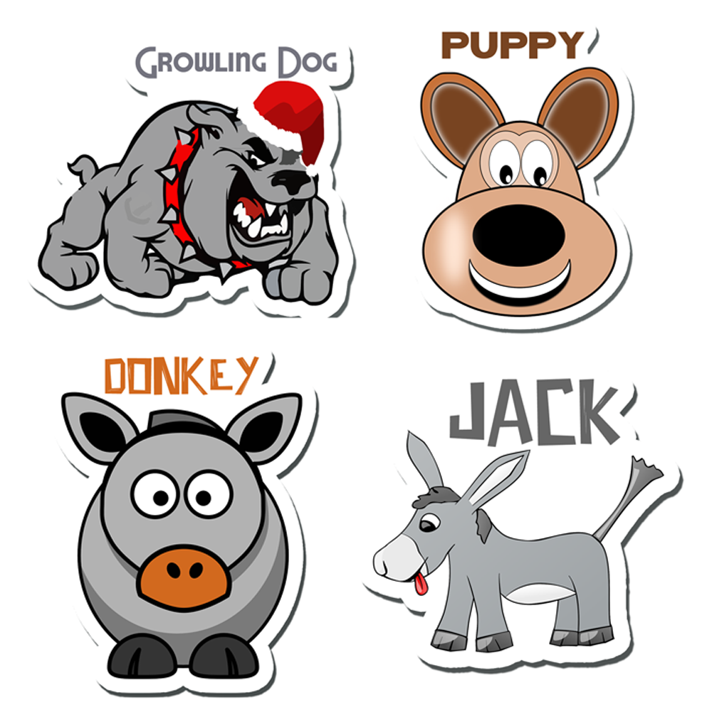 ShopTwiz Jack Baby/Kids Learning Fridge Magnet and Door Magnets (Set of 4 Magnets)