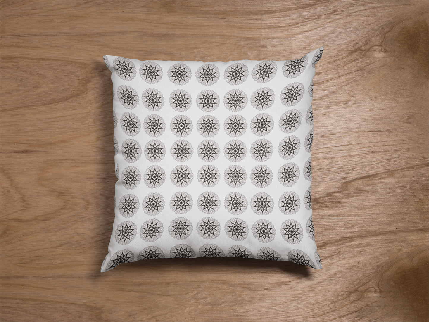 Printed Ethnic Cushion Cover with Filler Included ( 12 inch x 12 inch )