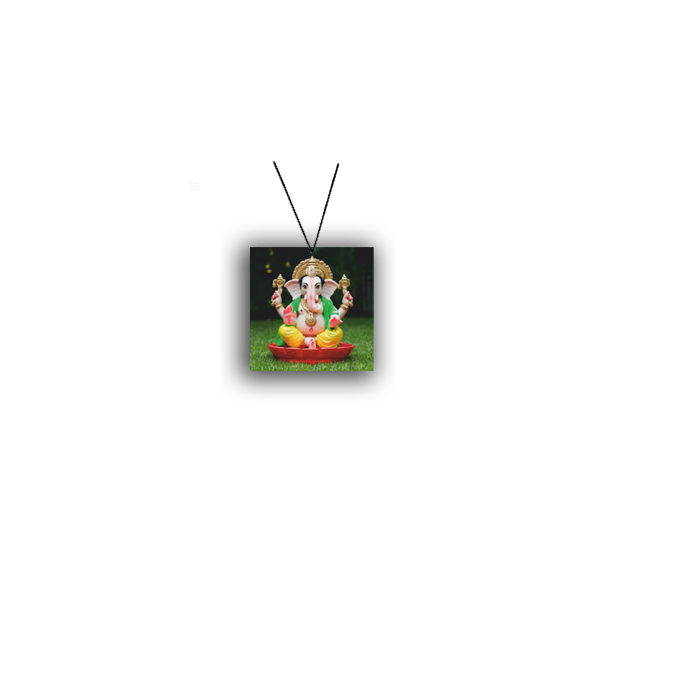 ShopTwiz Divine Blessings Ganesh Car Hanging Decorative