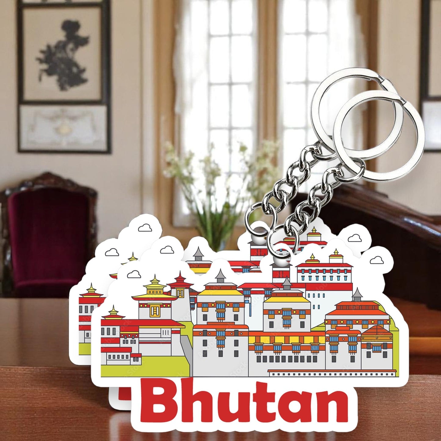 Bhutan Key chain ( Set of 2 )