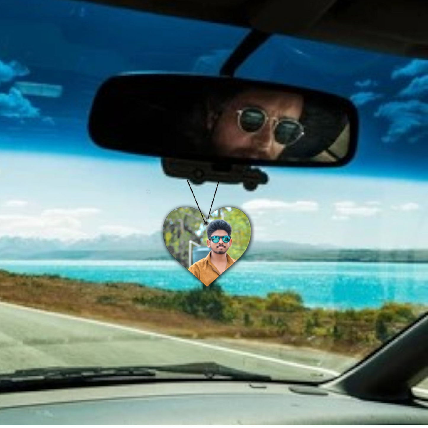 ShopTwiz Heart of Devotion Pendant Car Hanging Decorative