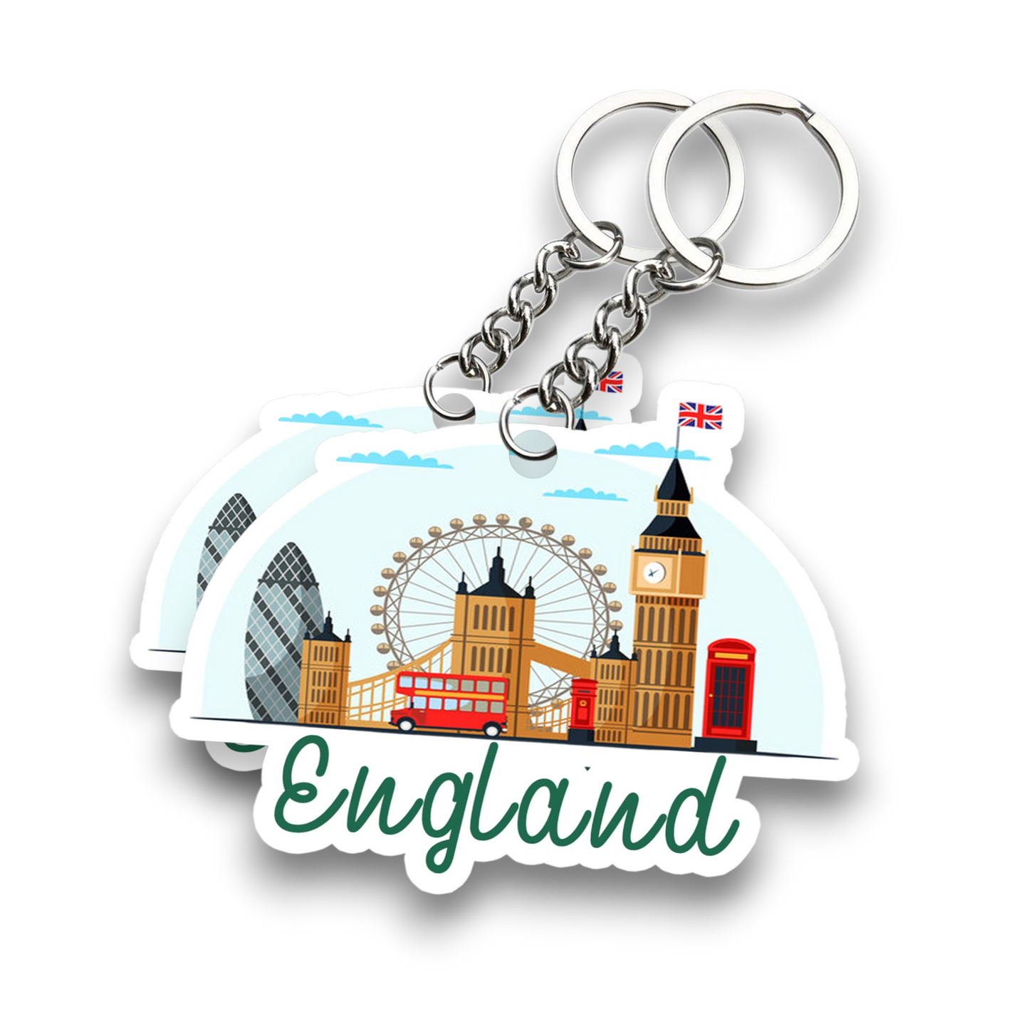 England Key chain ( Set of 2 )