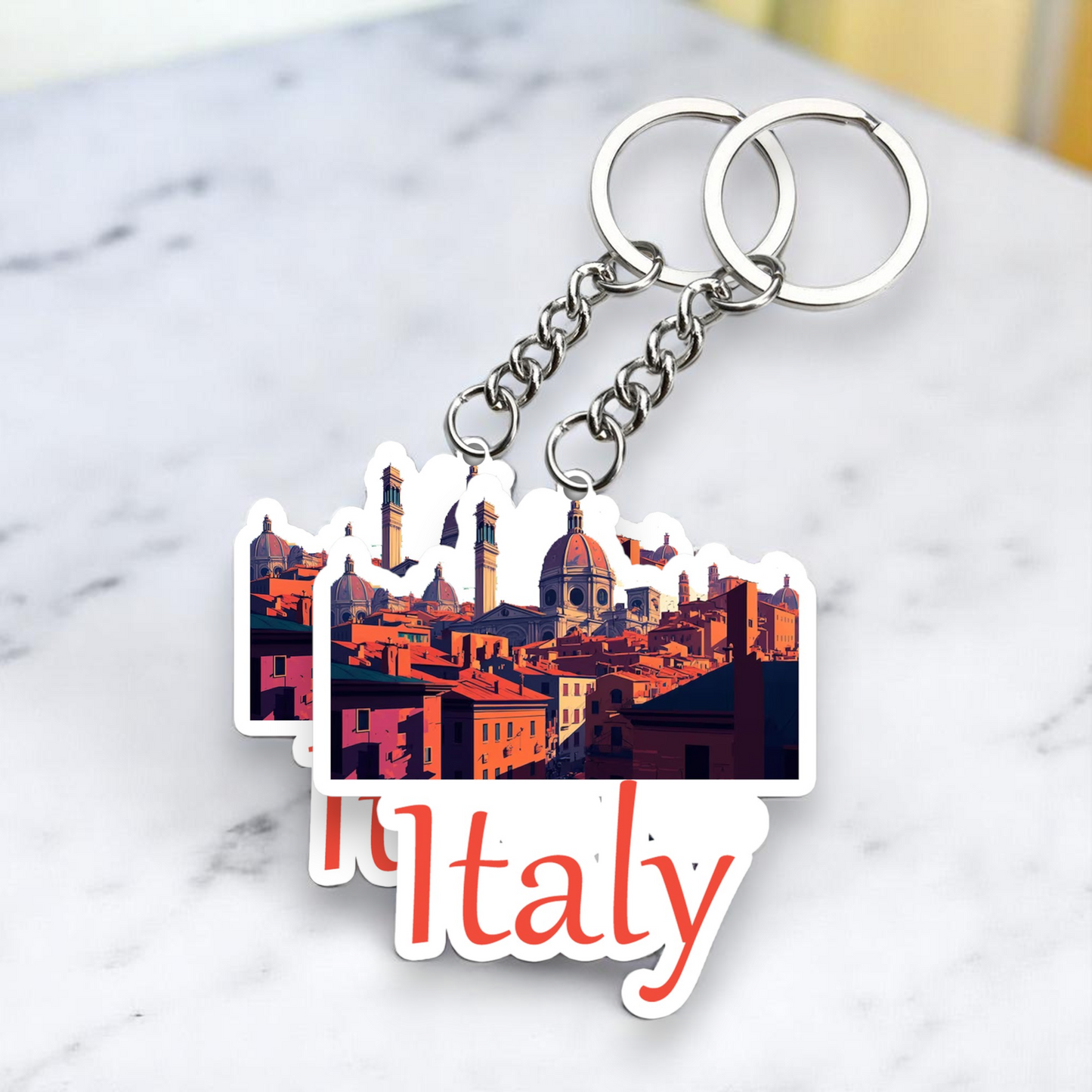 Beautiful Italy Key chain ( Set of 2 )