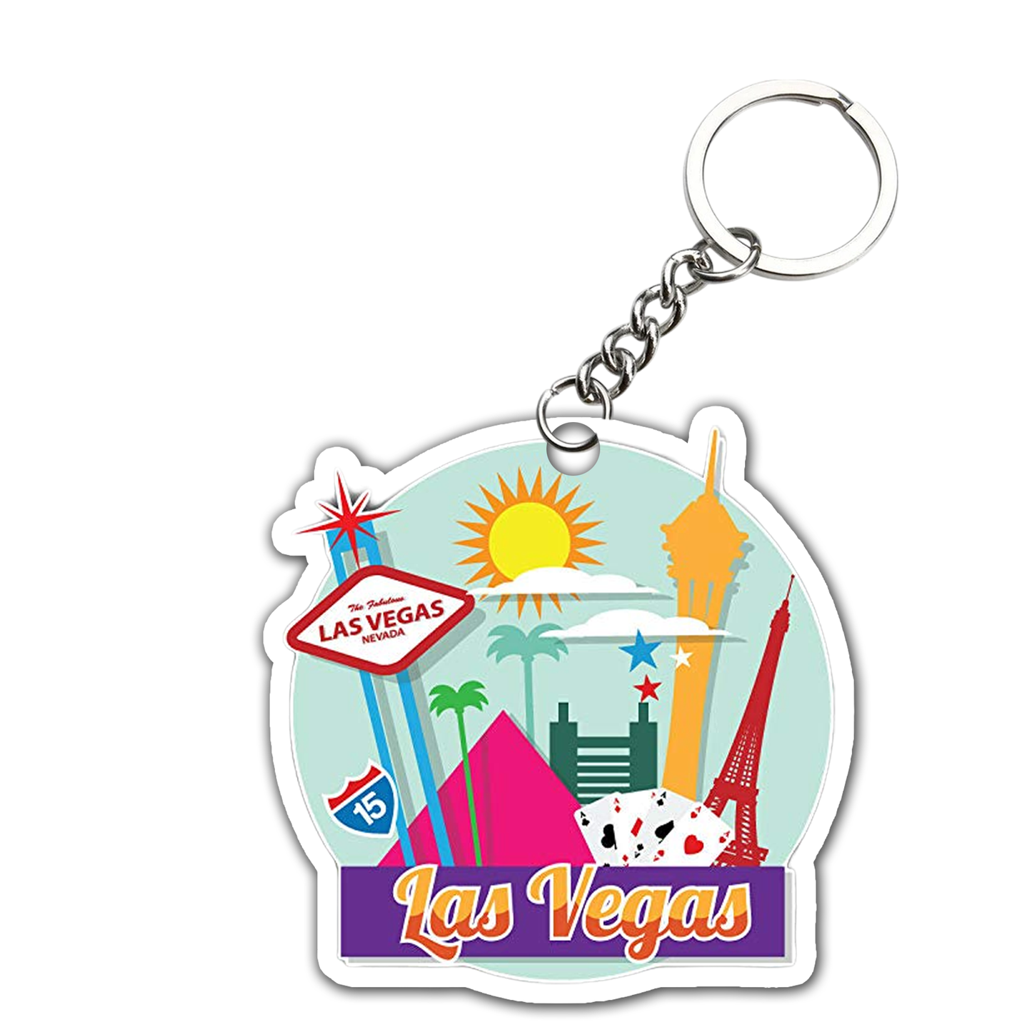 Great Las Vegas Keychain - ( Set of 2 )