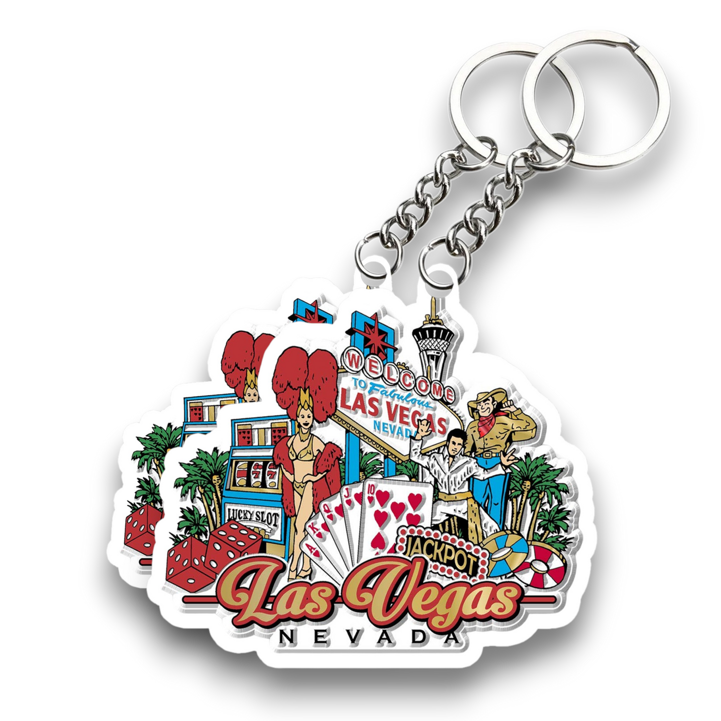 Las Vegas Key chain ( Set of 2 )