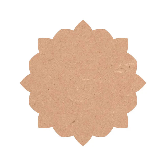 MDF Board Flower Shape Cutouts