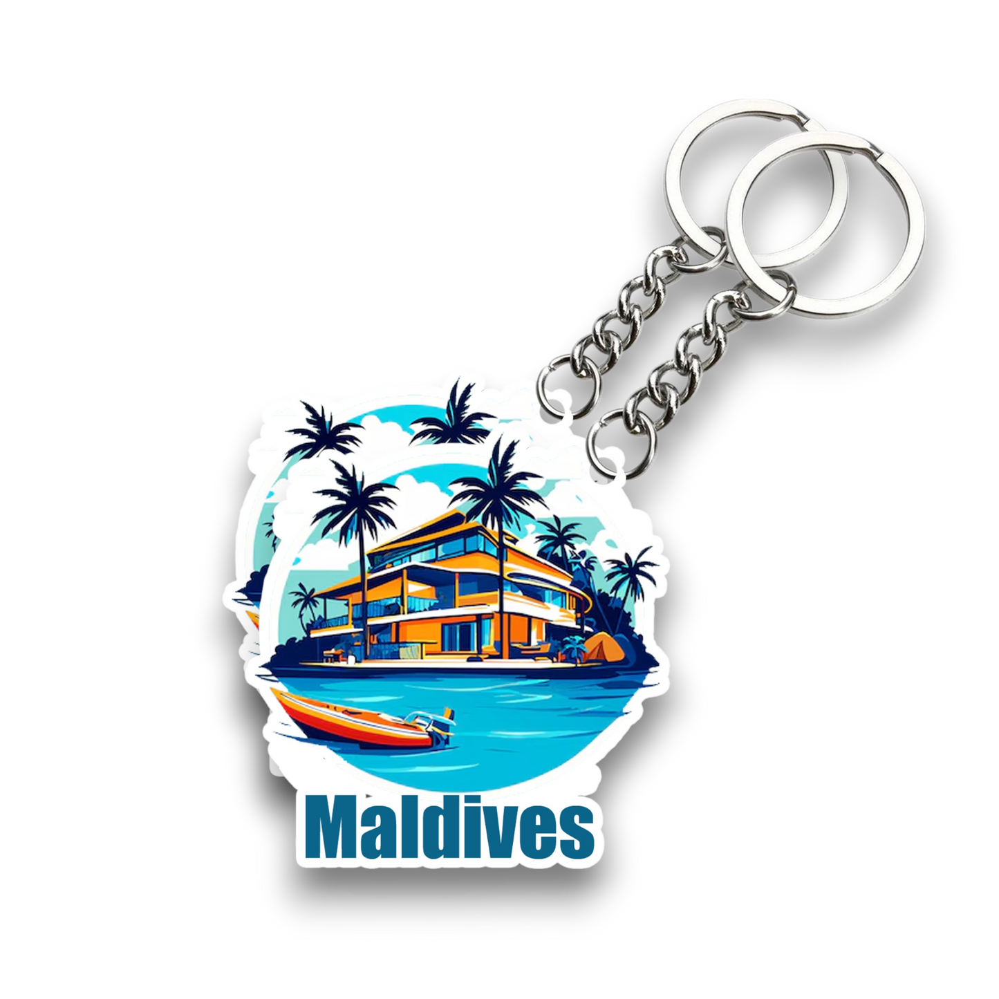 Beautiful Maldives   Key chain ( Set of 2 )