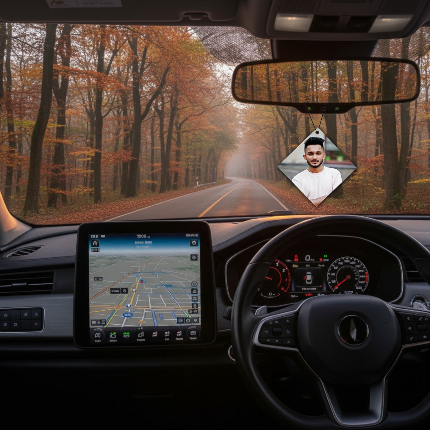 ShopTwiz Diamond Light Symbol Car Hanging Decorative