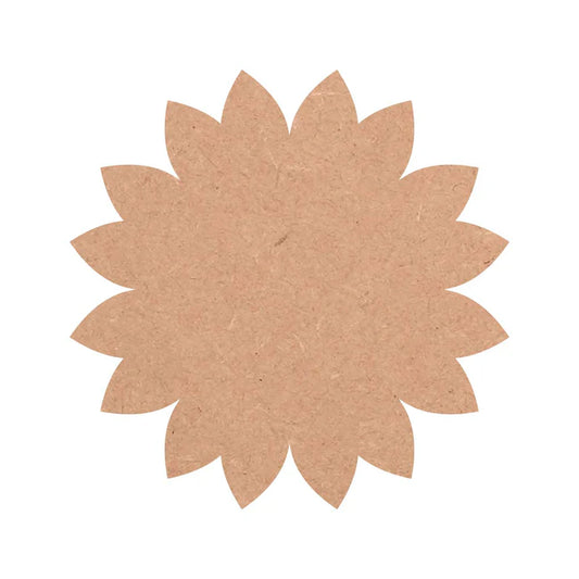 Flower Shape MDF Cutout / Base for DIY Projects / Art and Craft
