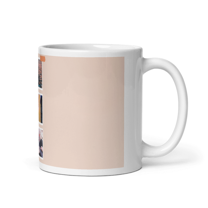 Customized Coffee Mug - Add Your Own Photo -3 Photo Frame Pattern