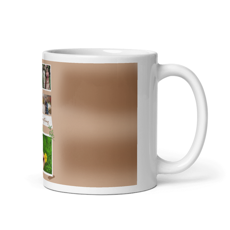 Customized Coffee Mug - Add Your Own Photo -6 Photo Frame Pattern